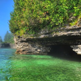 Cave Point County Park in Door County, Wisconsin