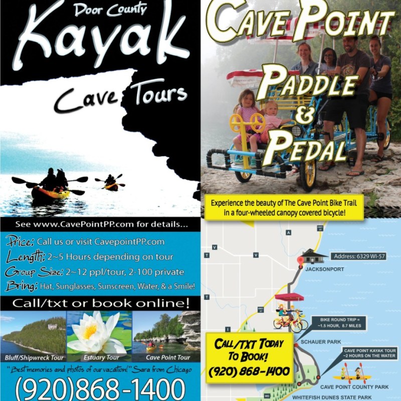 Door County Kayak Tours brochure