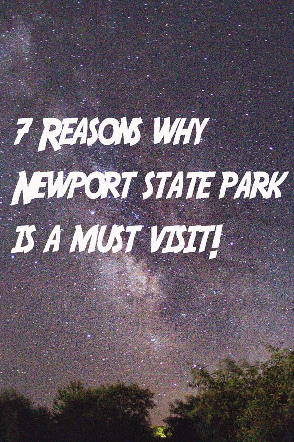 Stary night sky viewed from Newport State Park in Door County, WI