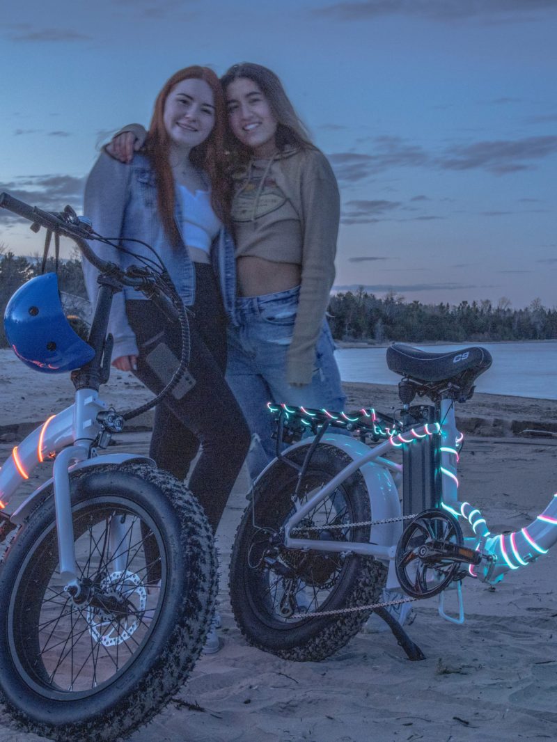 girls and their e-bikes