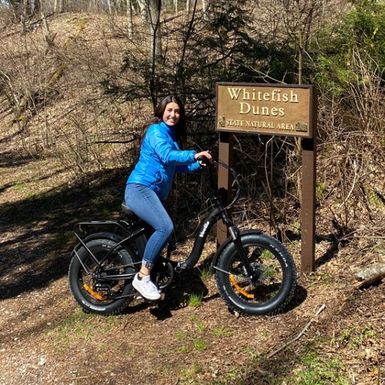 Door County Local riding a Fat Tire E-Bike