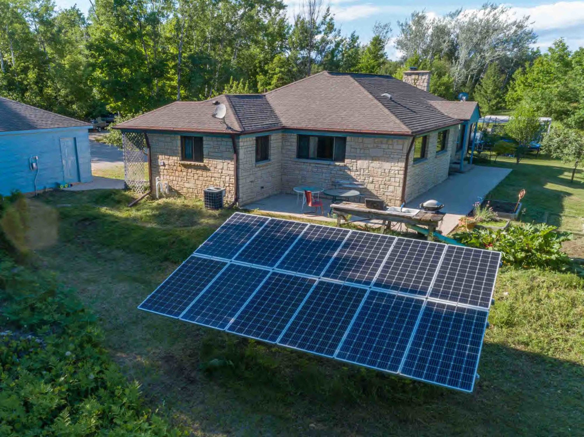 a large lawn in front of a house
