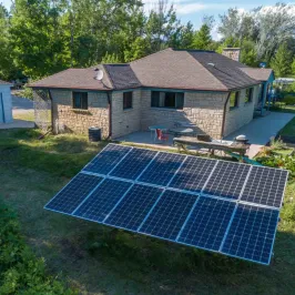 a large lawn in front of a house